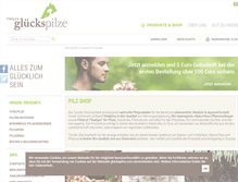 Tablet Screenshot of gluckspilze.com